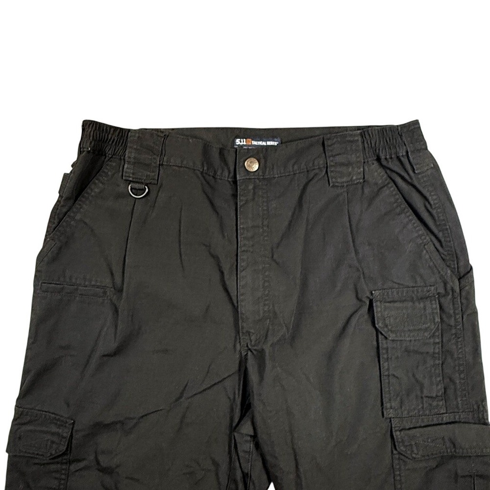5.11 Tactical Series Mens Black Cargo Pants Workwear Utility Outdoor 36x36